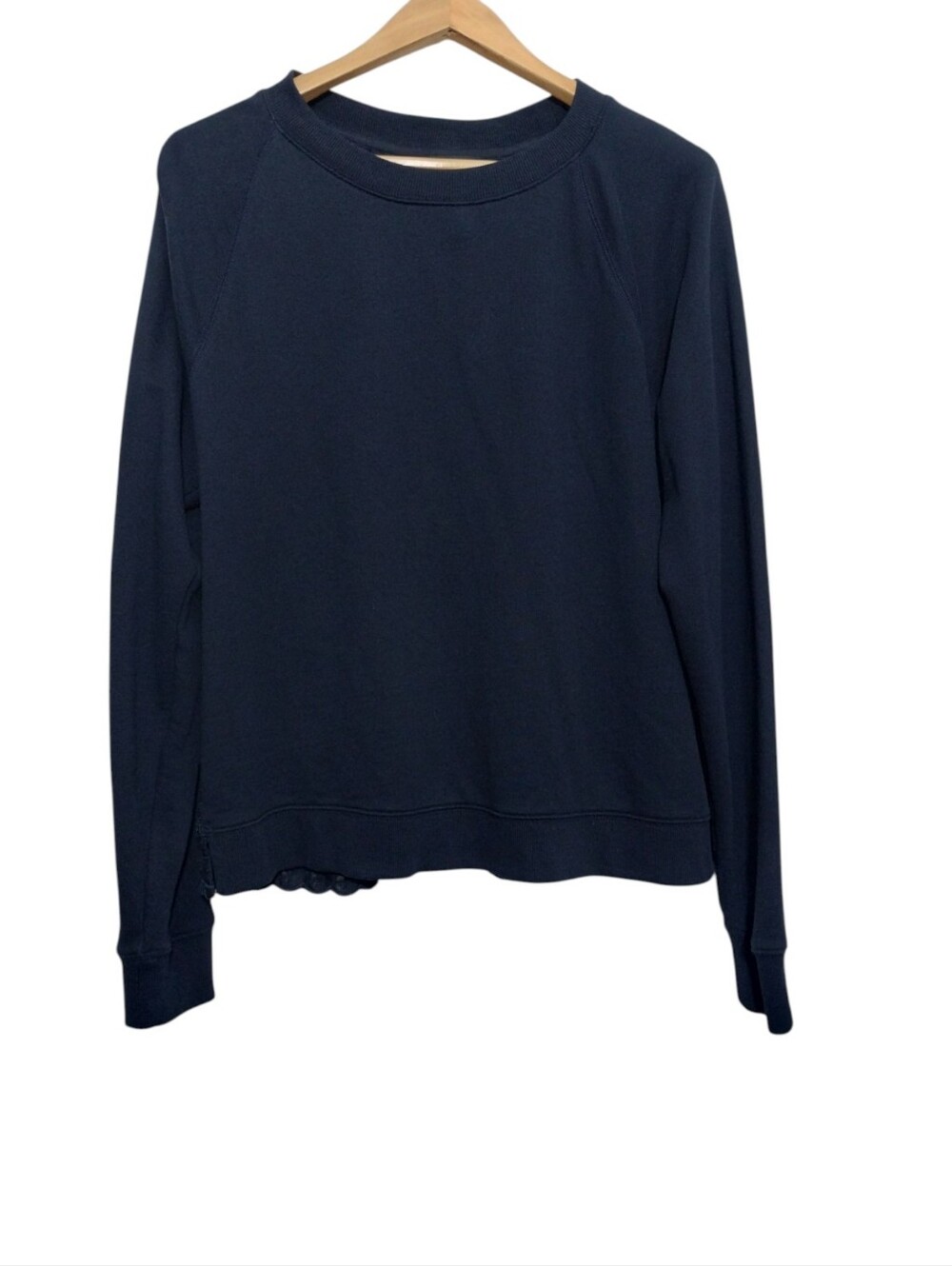 J. Crew Pullover Womens XL Diamond-pattern Eyelet Cutout Sweatshirt Minimalist